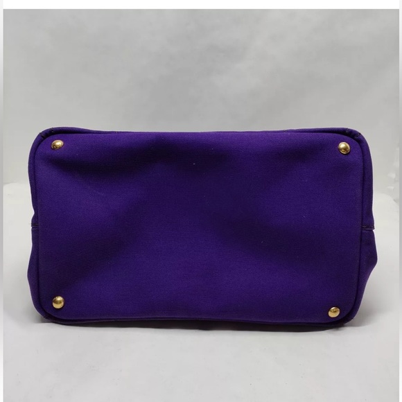 Prada Canapa Purple Tote Bag - Picture 3 of 8